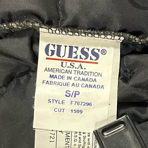 Guess Quilted Fitted Vest//Small - Picture 7 of 9